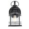 Westinghouse Fixture Wall Outdoor 60W Kellen, Textured Black Clear Seed Glass 6112500 - alternate 1